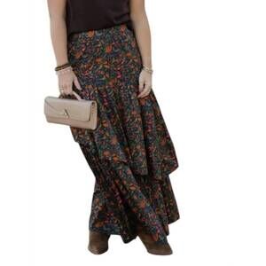 NEW SINCERELY OURS celeste maxi skirt in winter garden